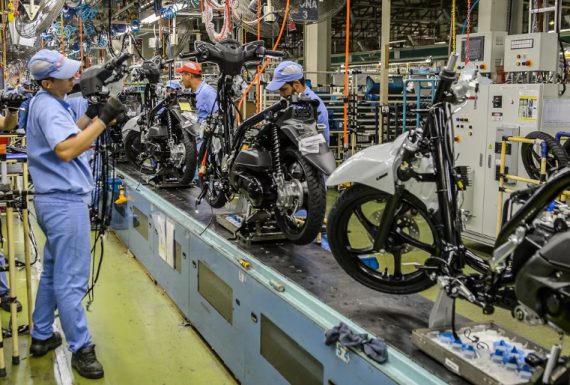 Produção de motocicletas no país é a maior registrada em maio desde 2012