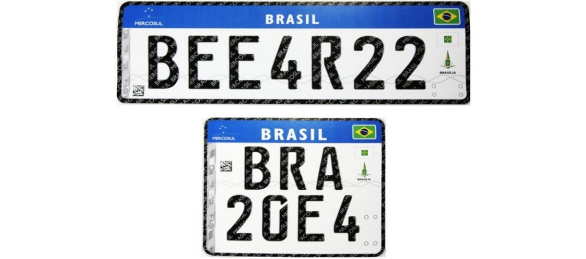 Veículos brasileiros receberão placas do Mercosul a partir de setembro